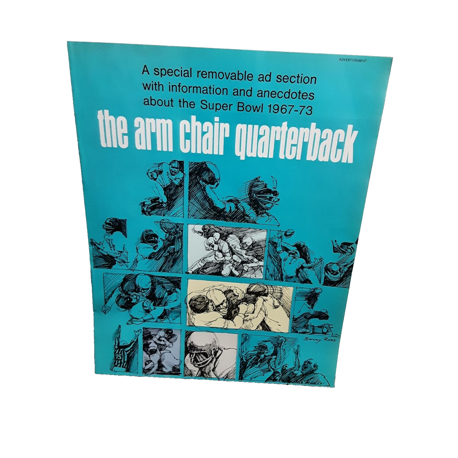 1973 Sports Illustrated Arm Chair Quarterback Super Bowl 1967-1973 Advertisement