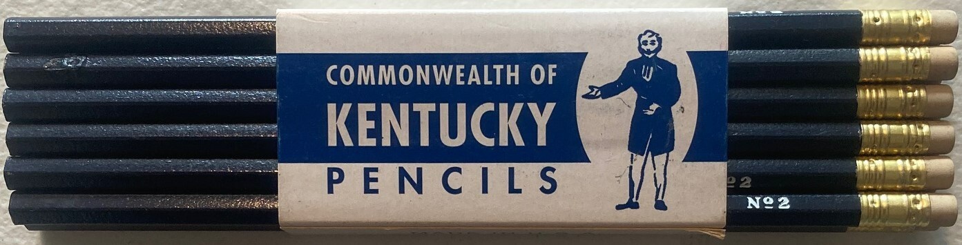 1960 – 1970s Pack of 12 Commonwealth of Kentucky Pencils-For State employee use.