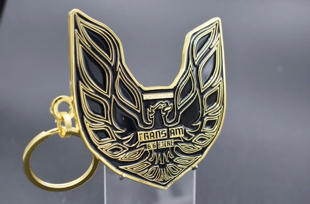 Pontiac Trans Am “rising phoenix” keychain Gold and Black