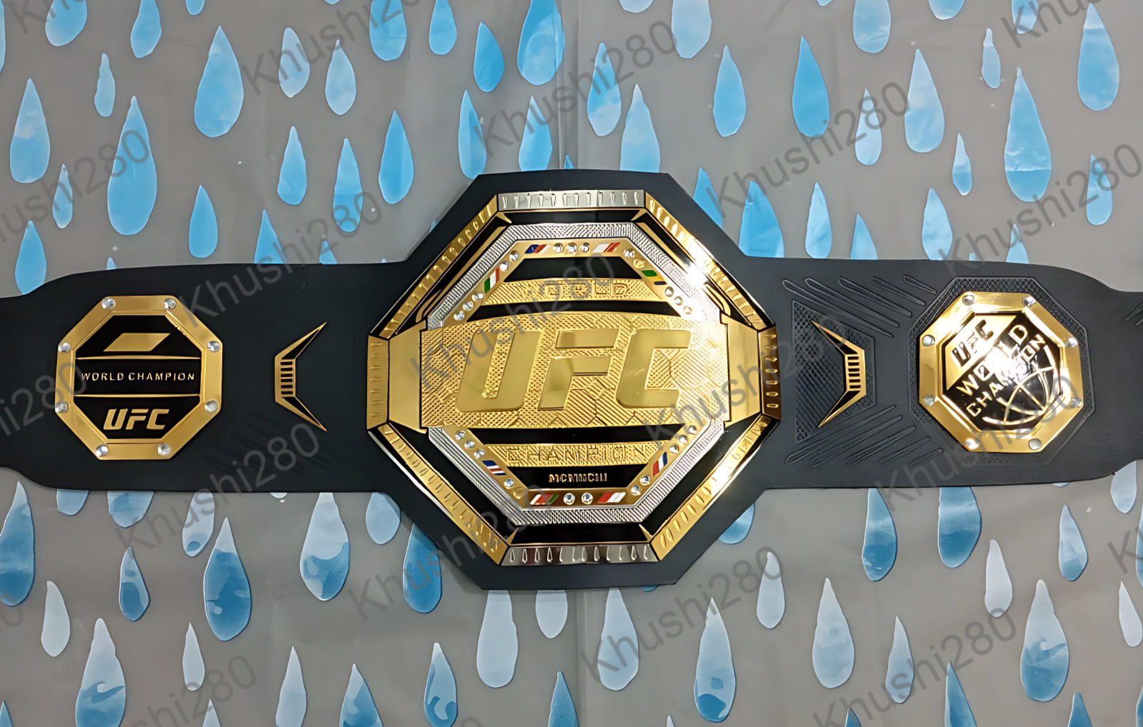 UFC Championship Belt, Replica Title Belt, 2MM Artificial Leather