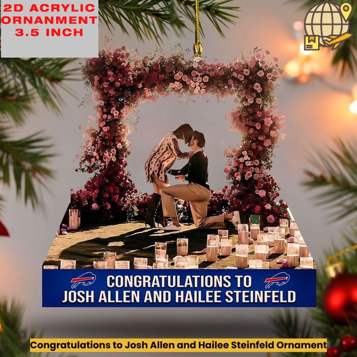 Congratulations to Josh Allen and Hailee Steinfeld Flat 2D Acrylic