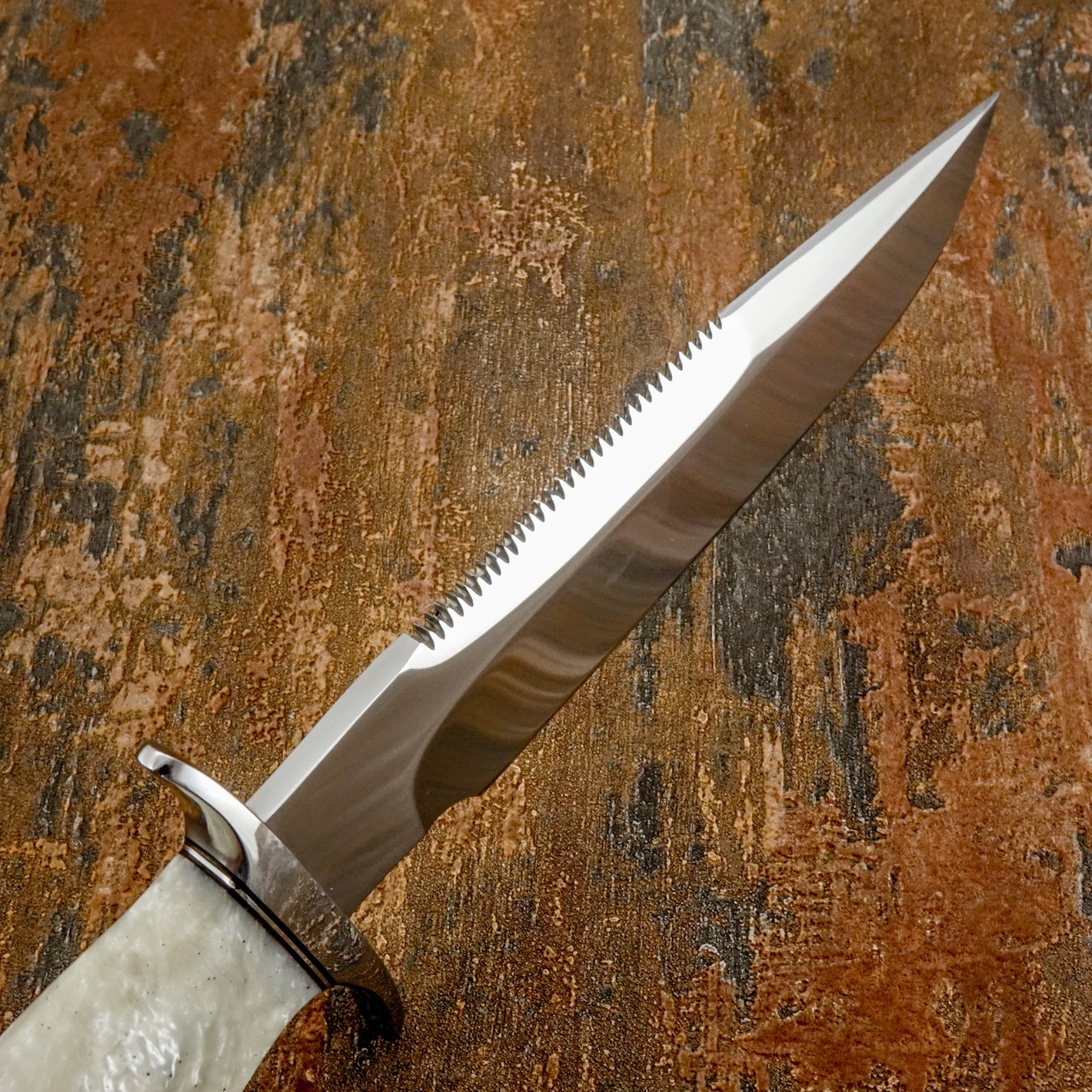 Model # 7798 Impact Cutlery Custom Hand Made Bowie Knife D2 Steel Blade Resin