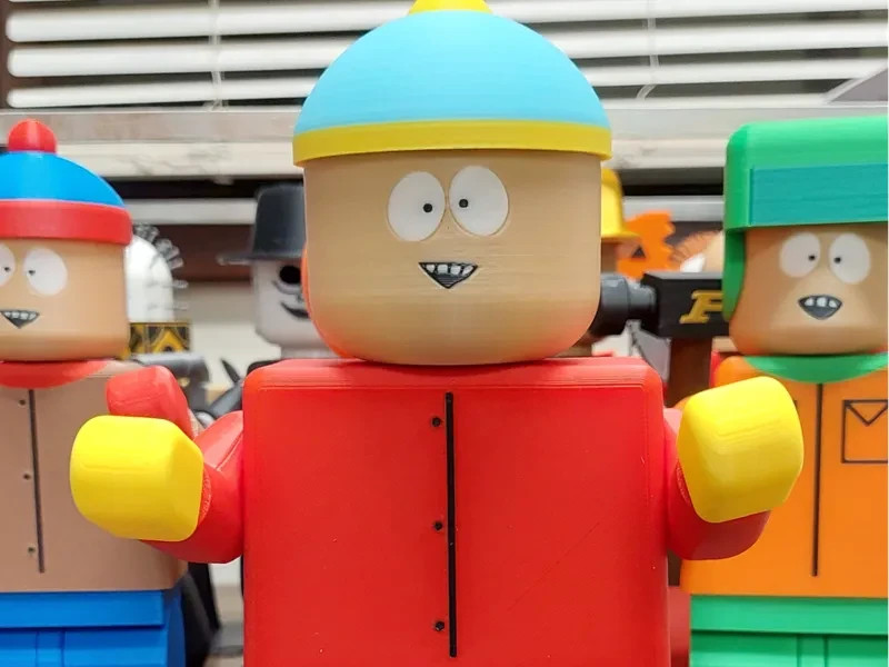South Park Eric Cartman Figure 8 inches tall 3D Printed Lego Inspired