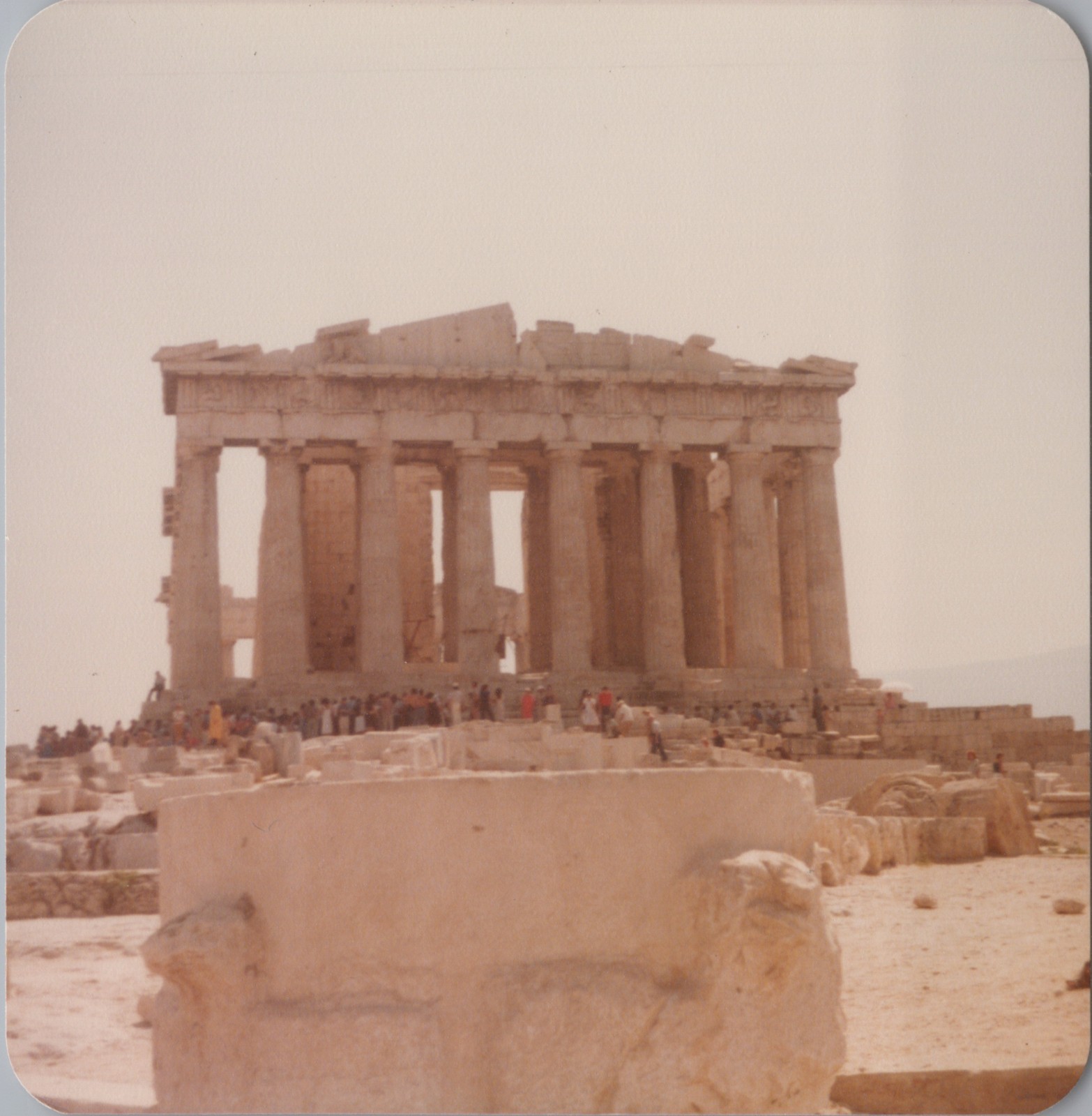Parthenon Acropolis Athens Greece Ancient Ruin VINTAGE COLOR PHOTO ORIGINAL