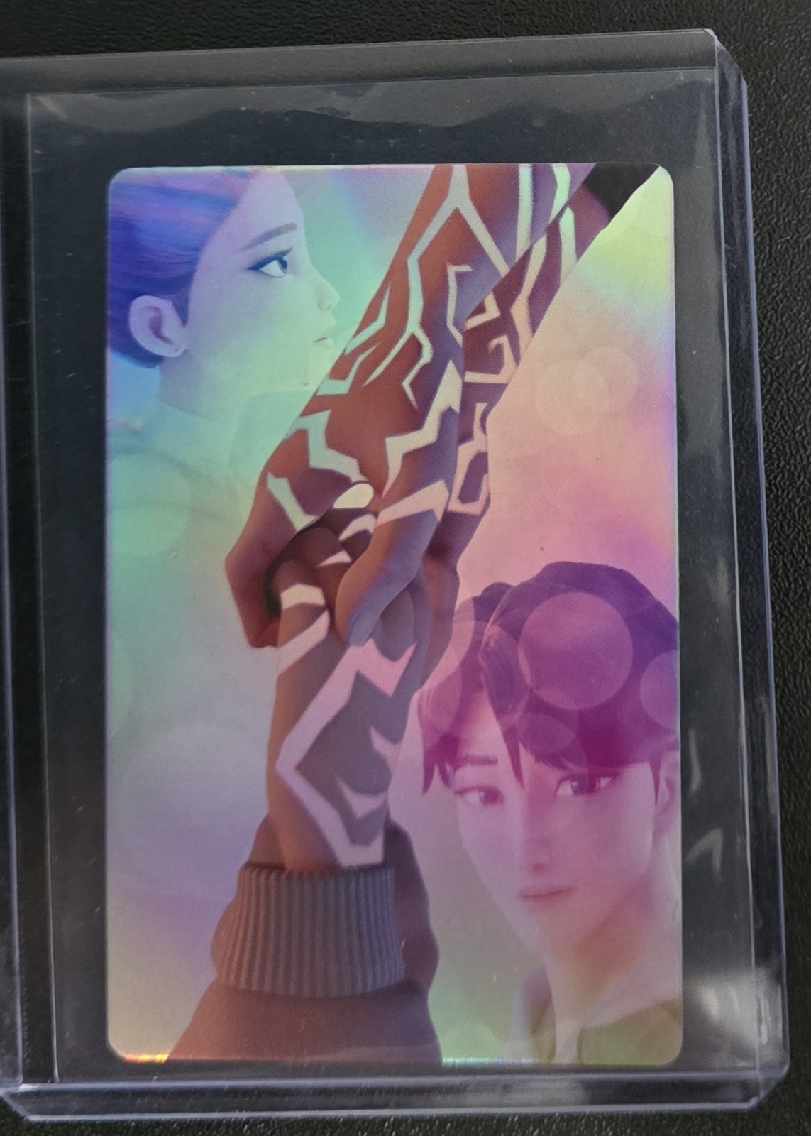 McDonald’s Kpop Demon Hunter Card Rumi & Jinu Hands Holo Ultra Rare “Rujinu”