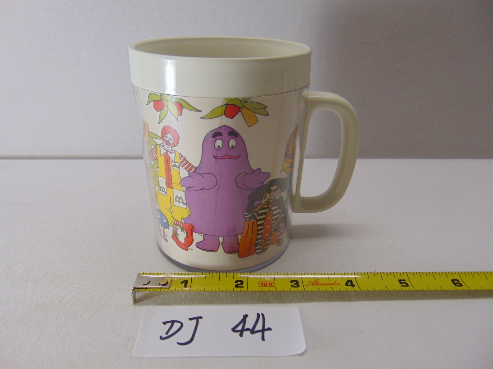 1978 McDonald’s Character Plastic Mug Coffee Cup Thermo-Serv Made In USA