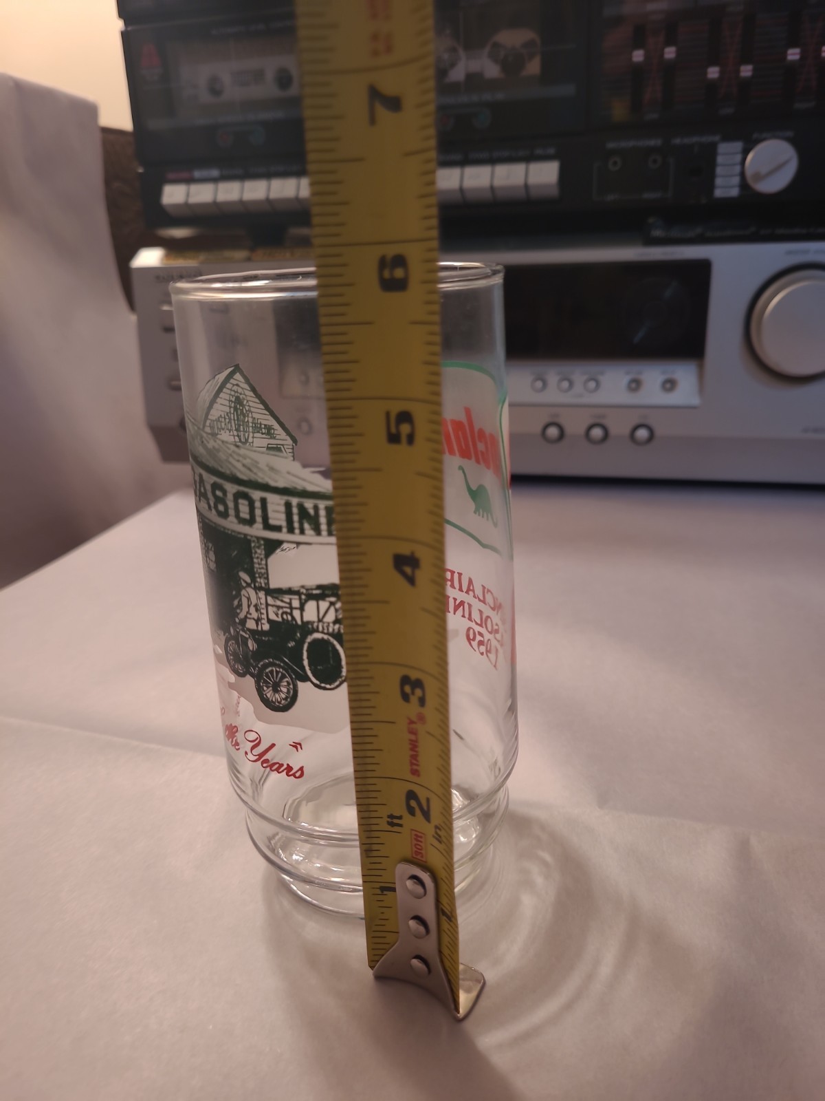 Sinclair Gasoline Drinking Glass Dino 1959