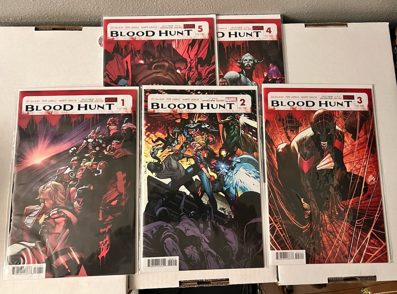 Blood Hunt 1-5 Marvel Comics 2025 Red Band NM Complete