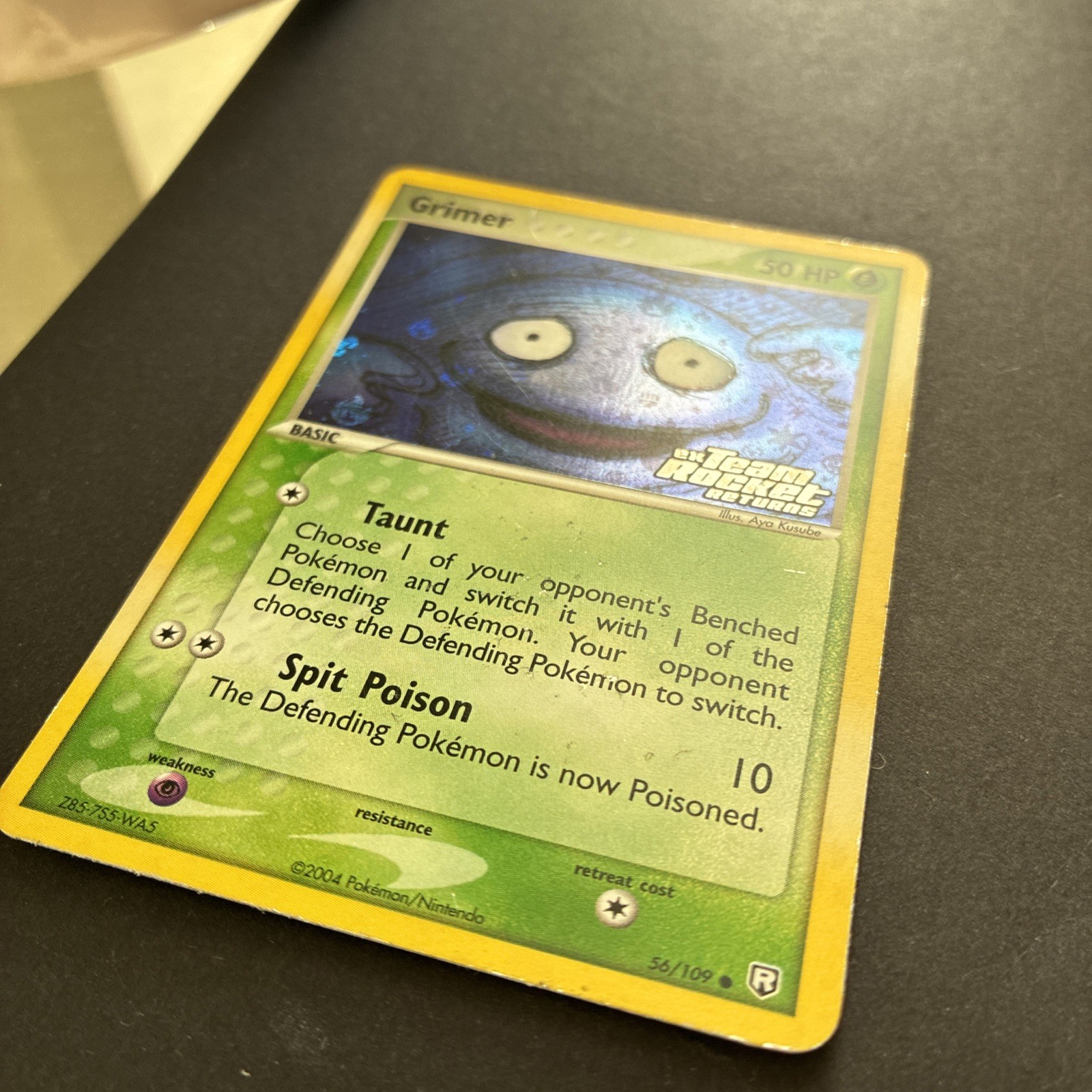 Grimer 56/109 Pokemon Team Rocket Returns Reverse Holo Stamped