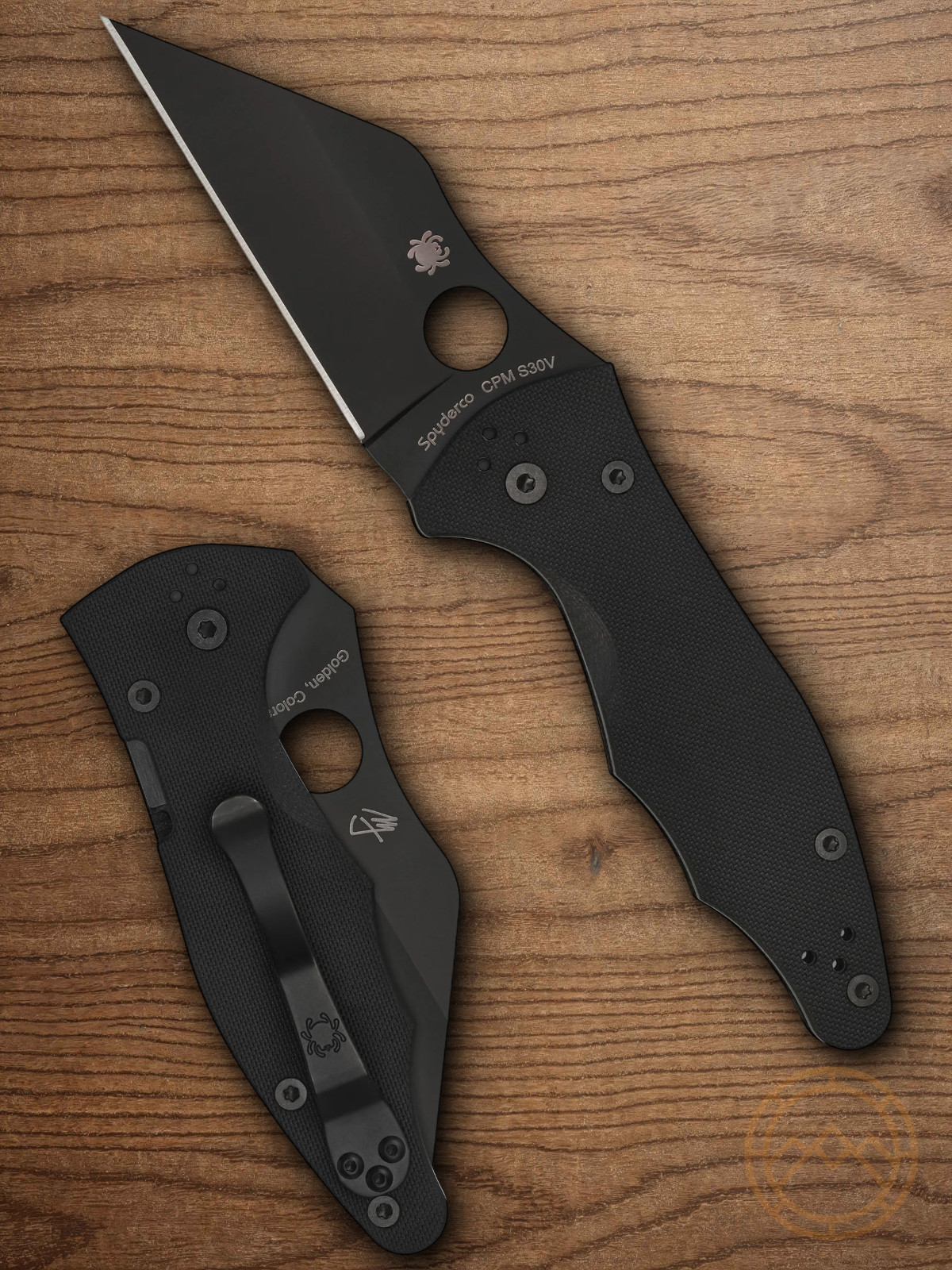 Spyderco Yojimbo 2 Folding Knife 3.25″ CPM S30V Steel Blade Black G10 Handle
