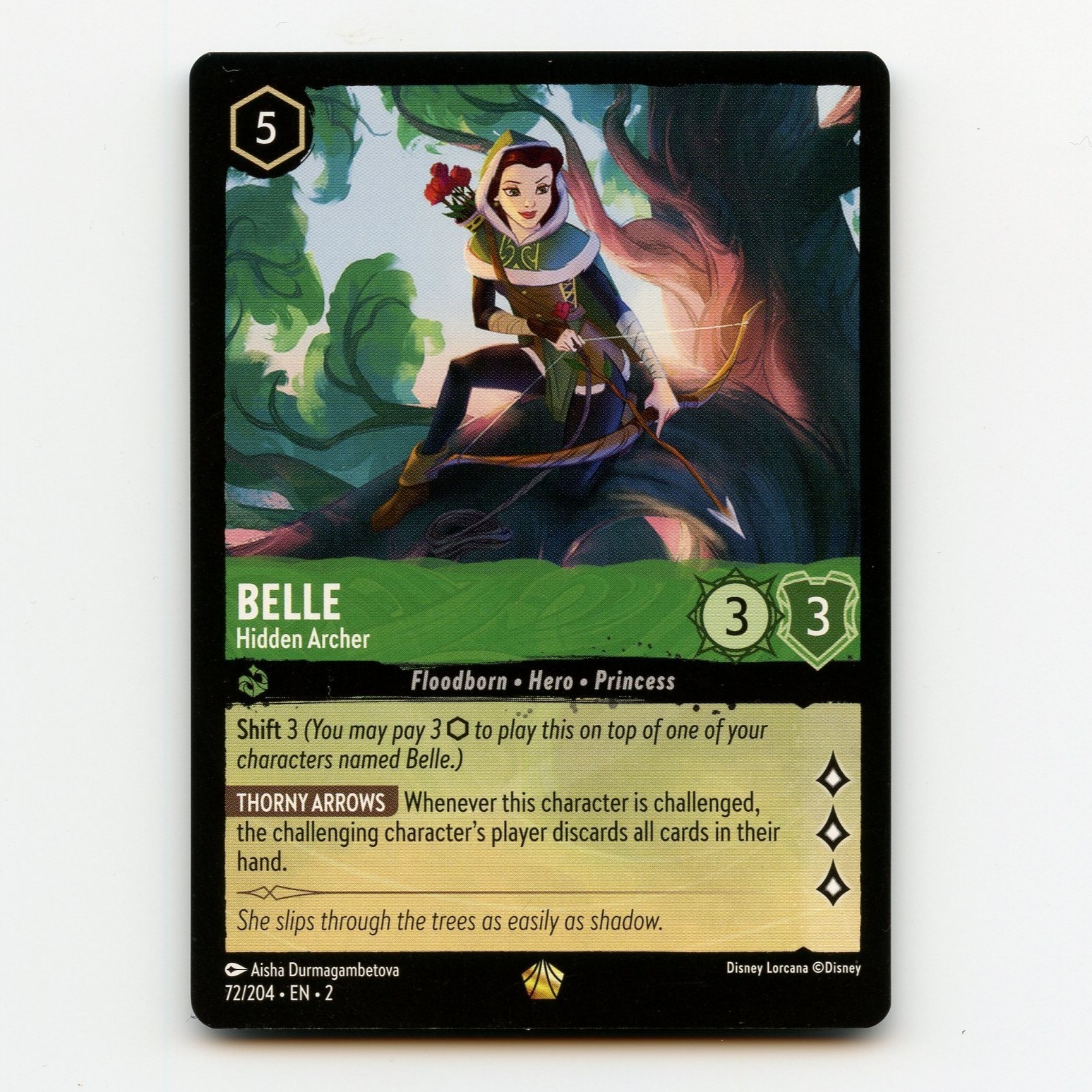 Belle – Hidden Archer 72/204 EN 2 | Legendary, Non-Foil | Disney Lorcana TCG