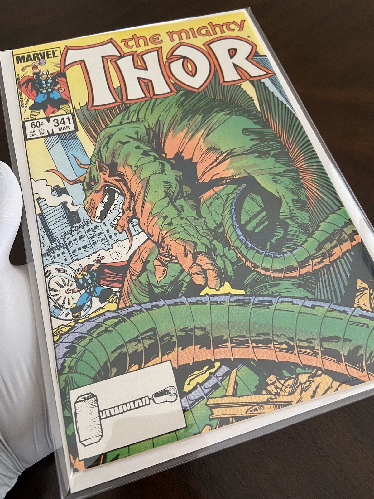 🔥 The Mighty Thor #341 In Mylar🔥 App Superman as Clark Kent & Lois Lane