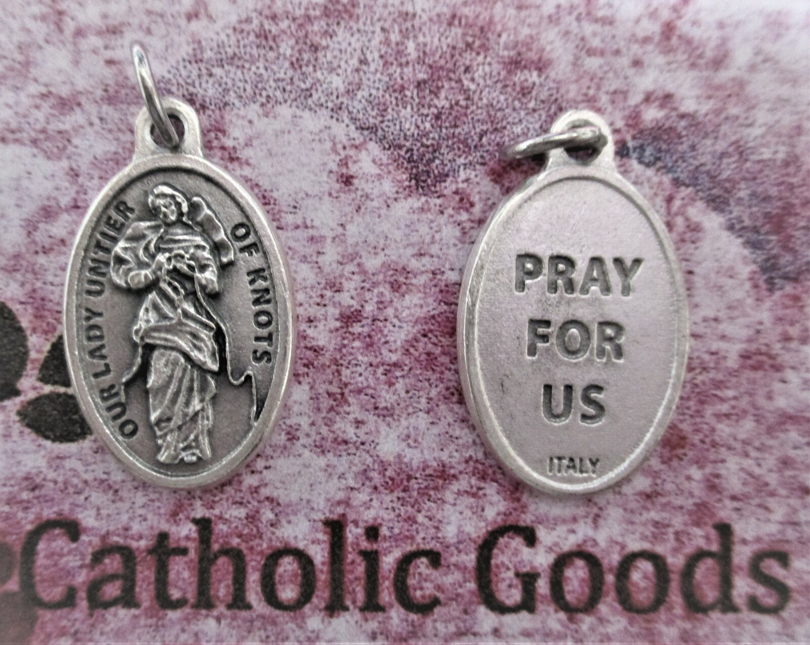Our Lady Untier / Undoer of Knots – Die-Cast Italian – Ox 1 inch Medal