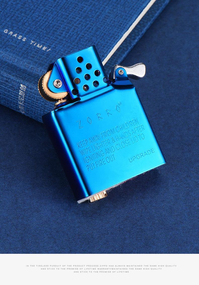 ZORRO 902 Kerosene Lighter Brass Insert Parts Upgrade Windproof Movement Box