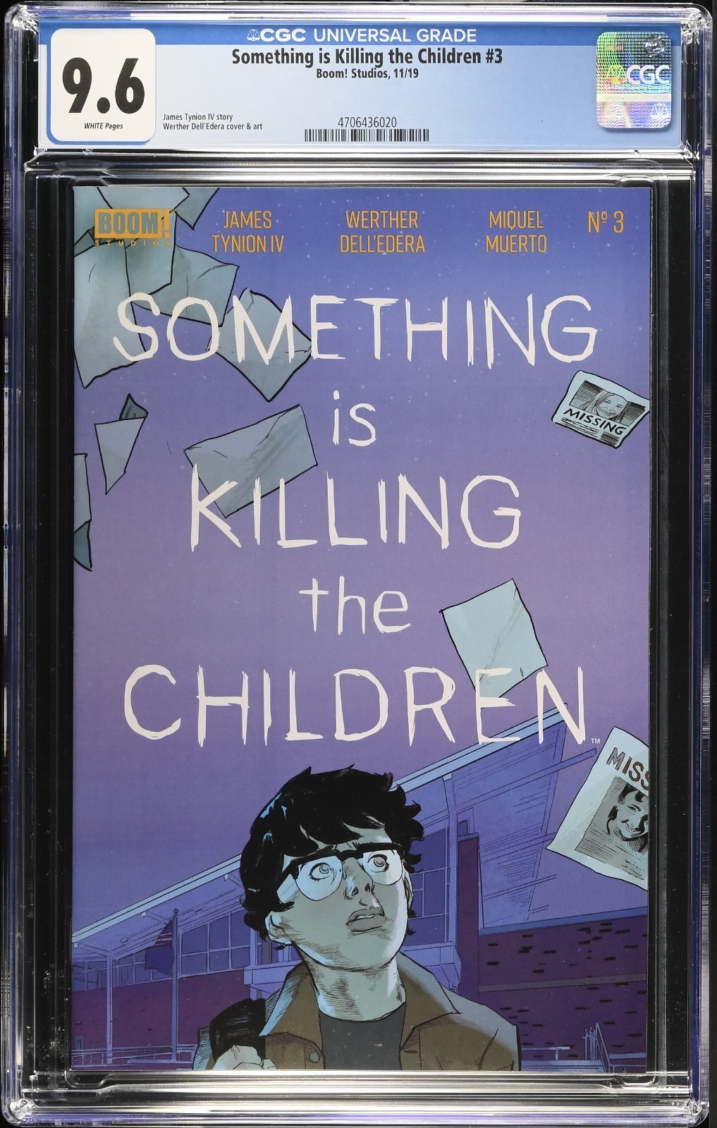 Something is Killing the Children #3 CGC 9.6 1st Print Werther Dell’Edera Cover