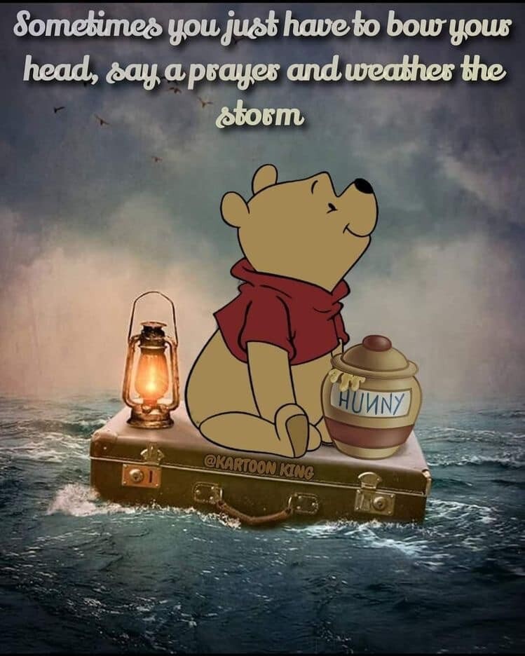 Winnie the Pooh Quote refrigerator magnet 3 1/2 X 4 3/4 “