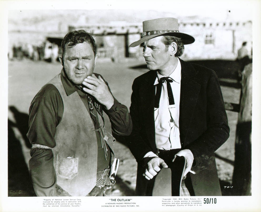 Thomas Mitchell Walter Huston The Outlaw 8×10 1943