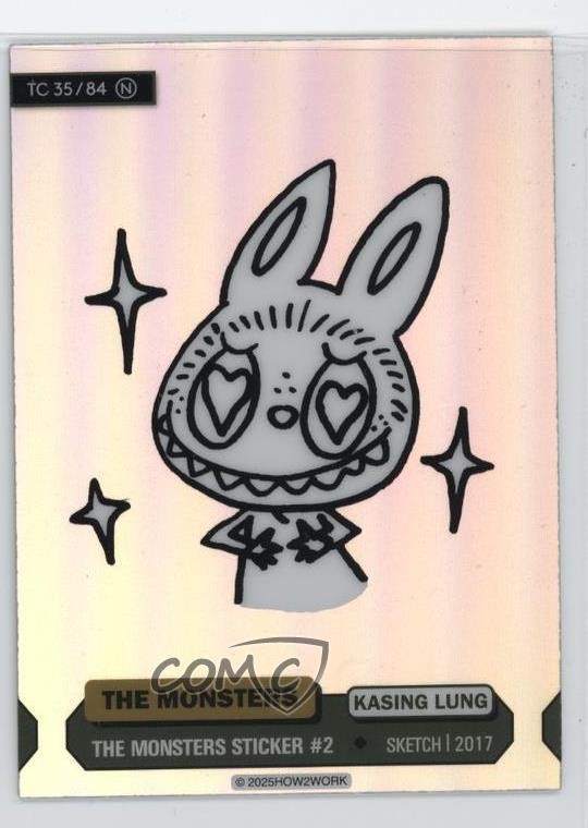 2025 How2Work The Monsters Series 3 The Monsters Sticker #2 #35 11ng