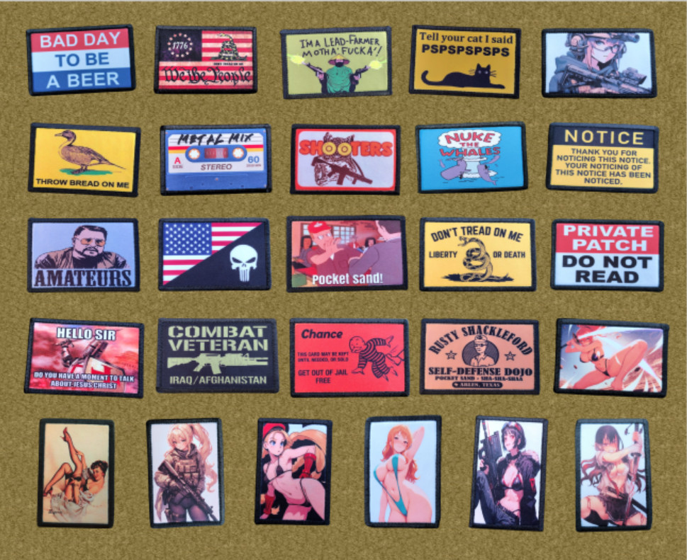 Warning Dont Touch My Sh#t Morale Patch Hook and Loop Funny Army Custom Tactical