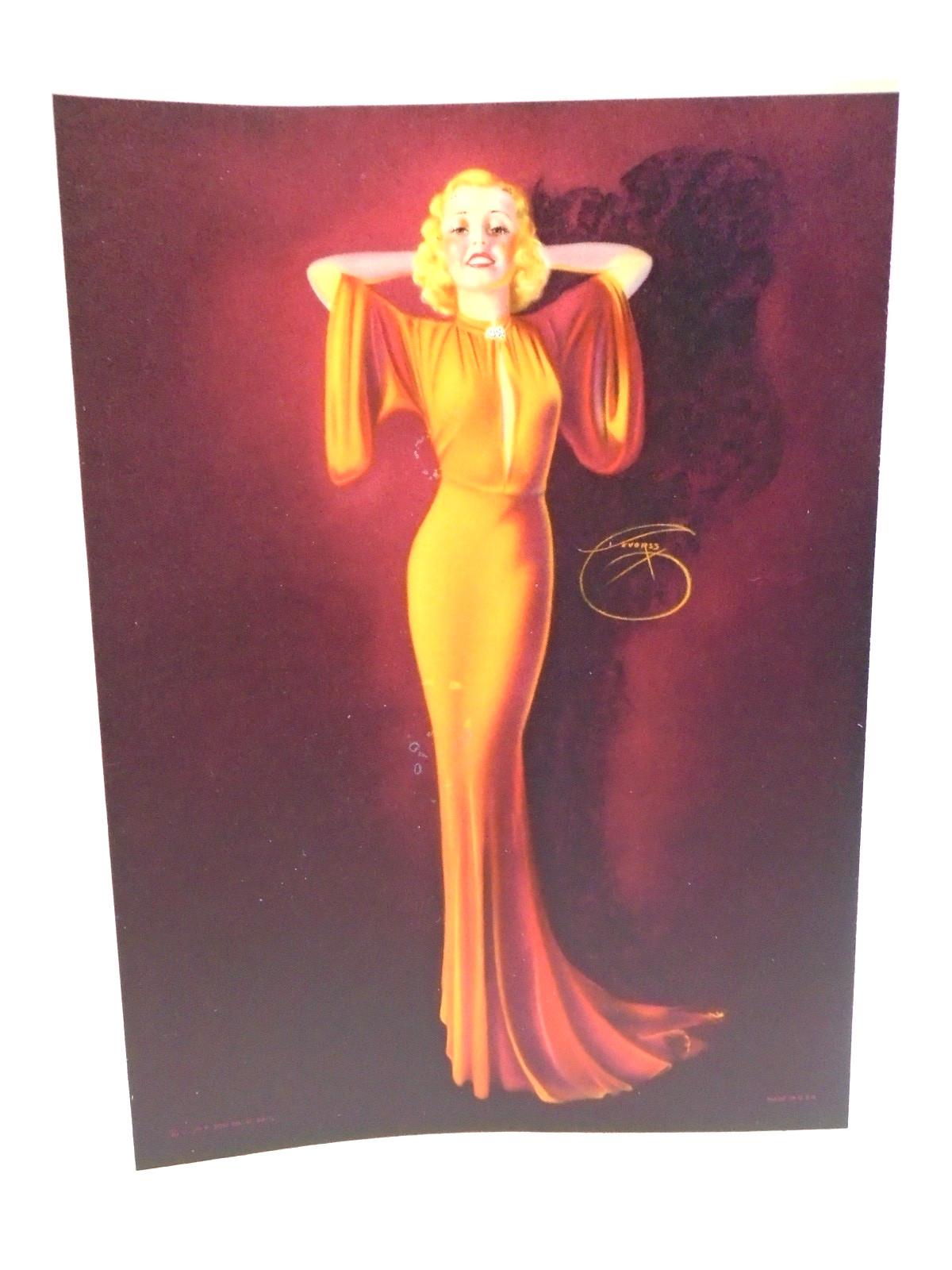 VINTAGE BILLY DeVORSS ORIGINAL PIN-UP PRINT, 1930’s-40’s! EXCELLENT CONDITION!
