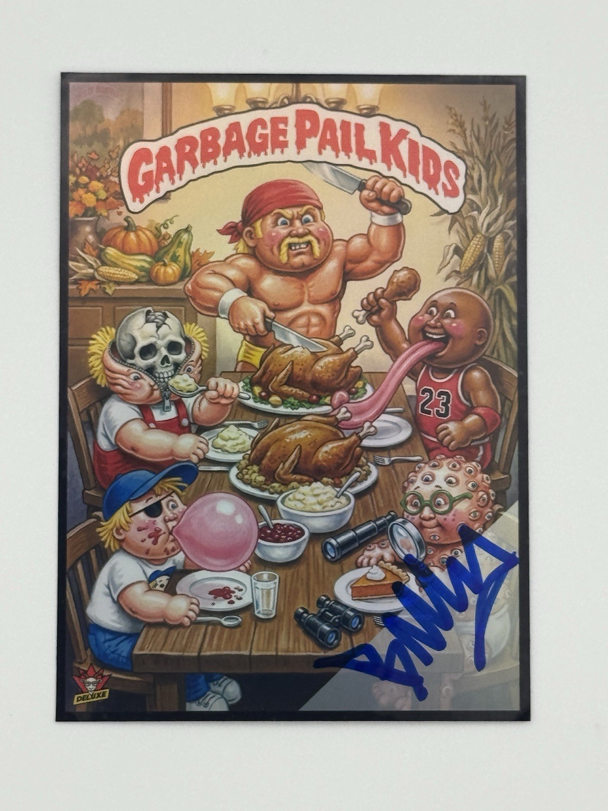 Billy Bootleg Custom Chrome GPK Thanksgiving 2025 Autographed Limited /9 Fan Art