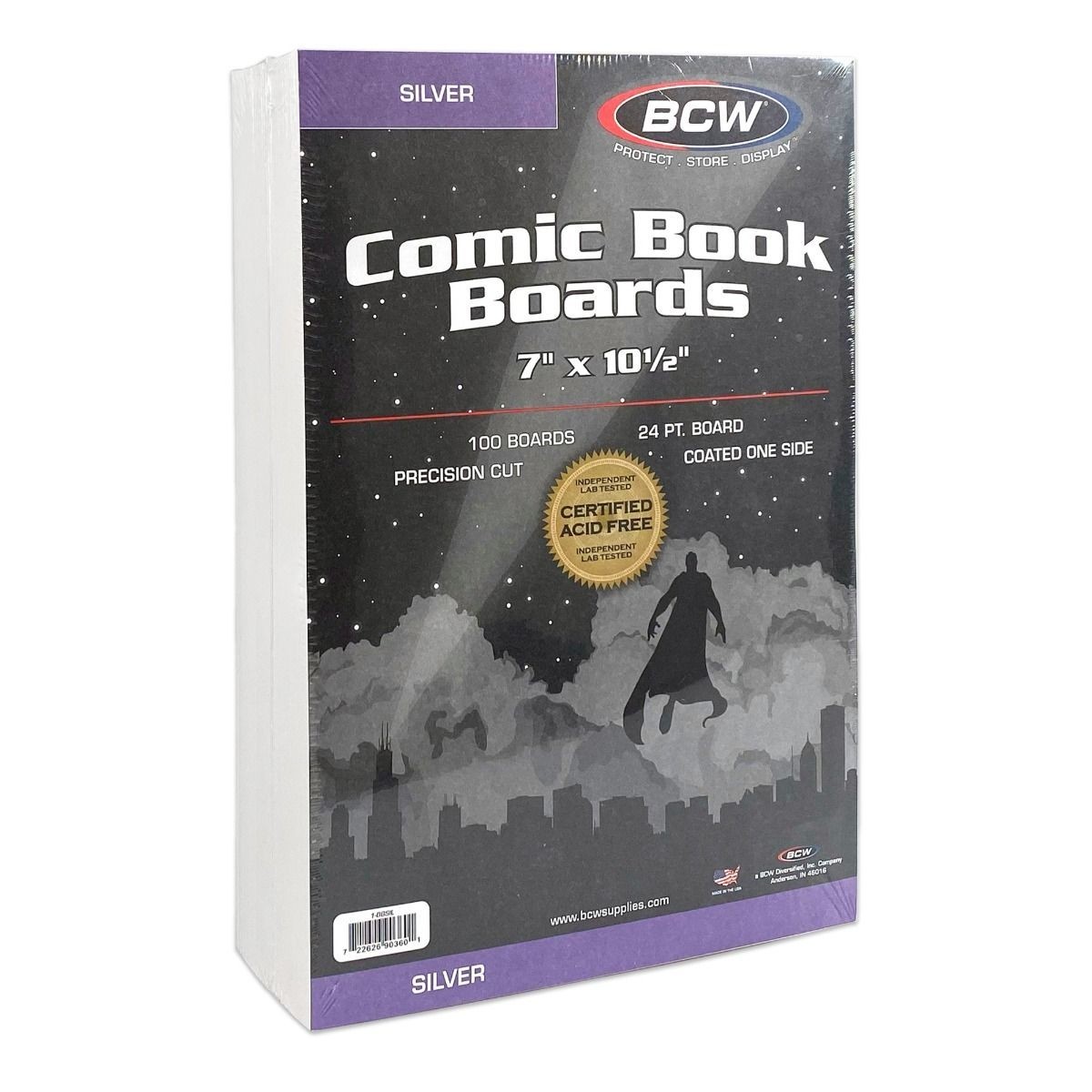 50 – BCW Archivals Regular / Silver 2-Mil Mylar Comic Book Bags & Board Set