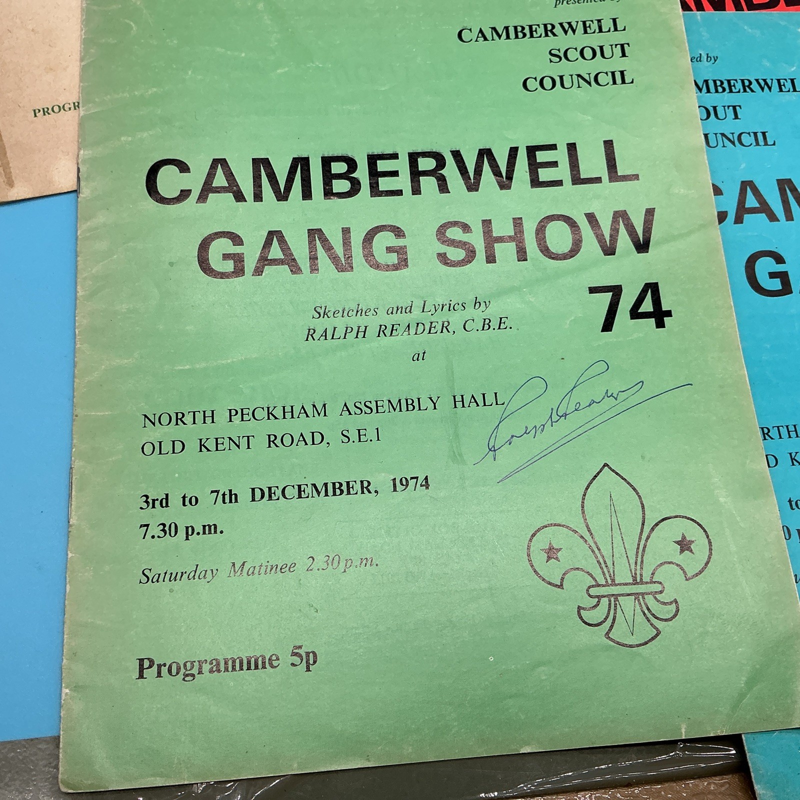 Camberwell Scouts Gang Show Programmes 7 From The 1970s