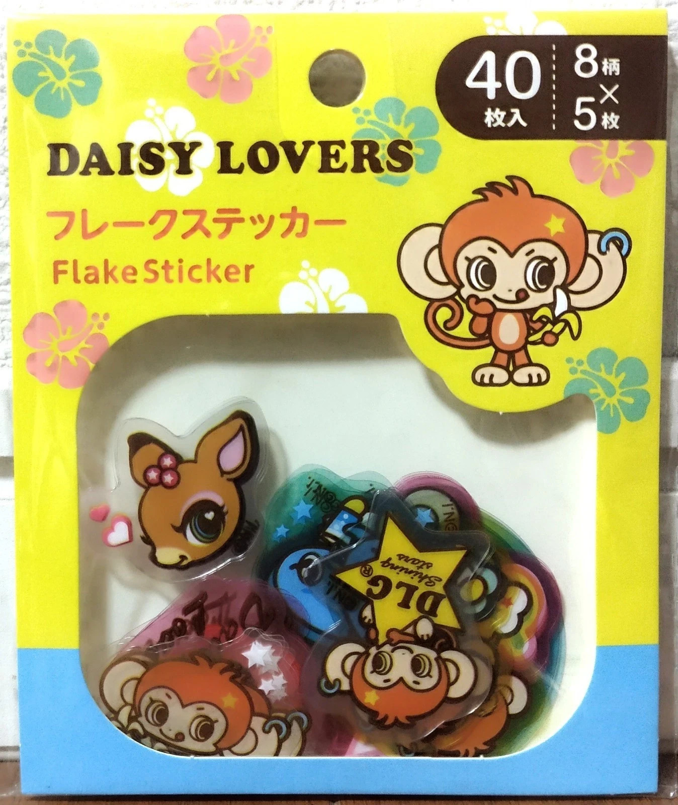 Daisy Lovers Character PET Flake Sticker 40 Angel Blue Narumiya Kids 2026 JAPAN