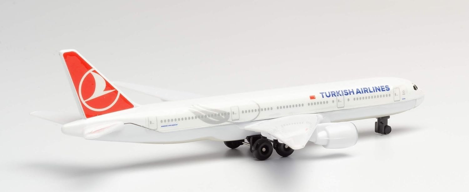 Daron Turkish Airlines Single Plane – 5.75” Metal Model for Imaginative Play