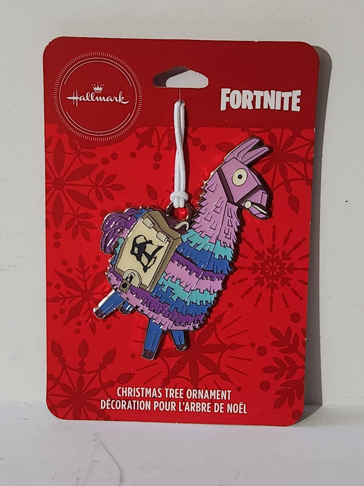 Hallmark Fortnite Loot Llama Flat Metal Ornament 2020 Christmas Tree Decor New