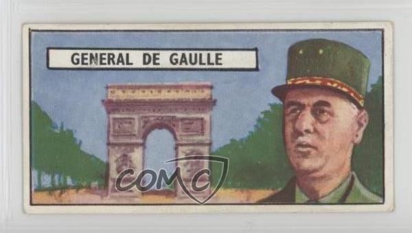 1965 Lyons Maid Famous People General Charles De Gaulle #44 11bd