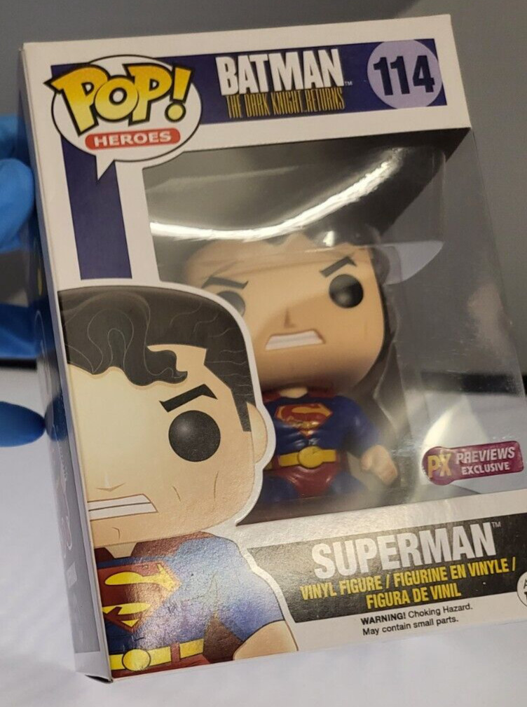 Funko Pop! Batman Dark Knight Returns Superman #114 PX Vinyl Figure See Photos