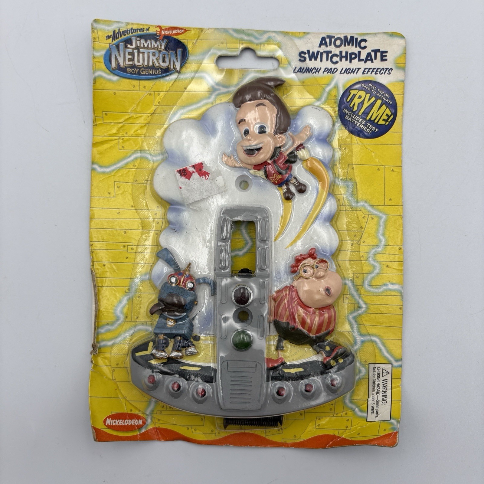Jimmy Neutron Atomic Light Switch Plate Cover W/Light Effects 2004 Viacom