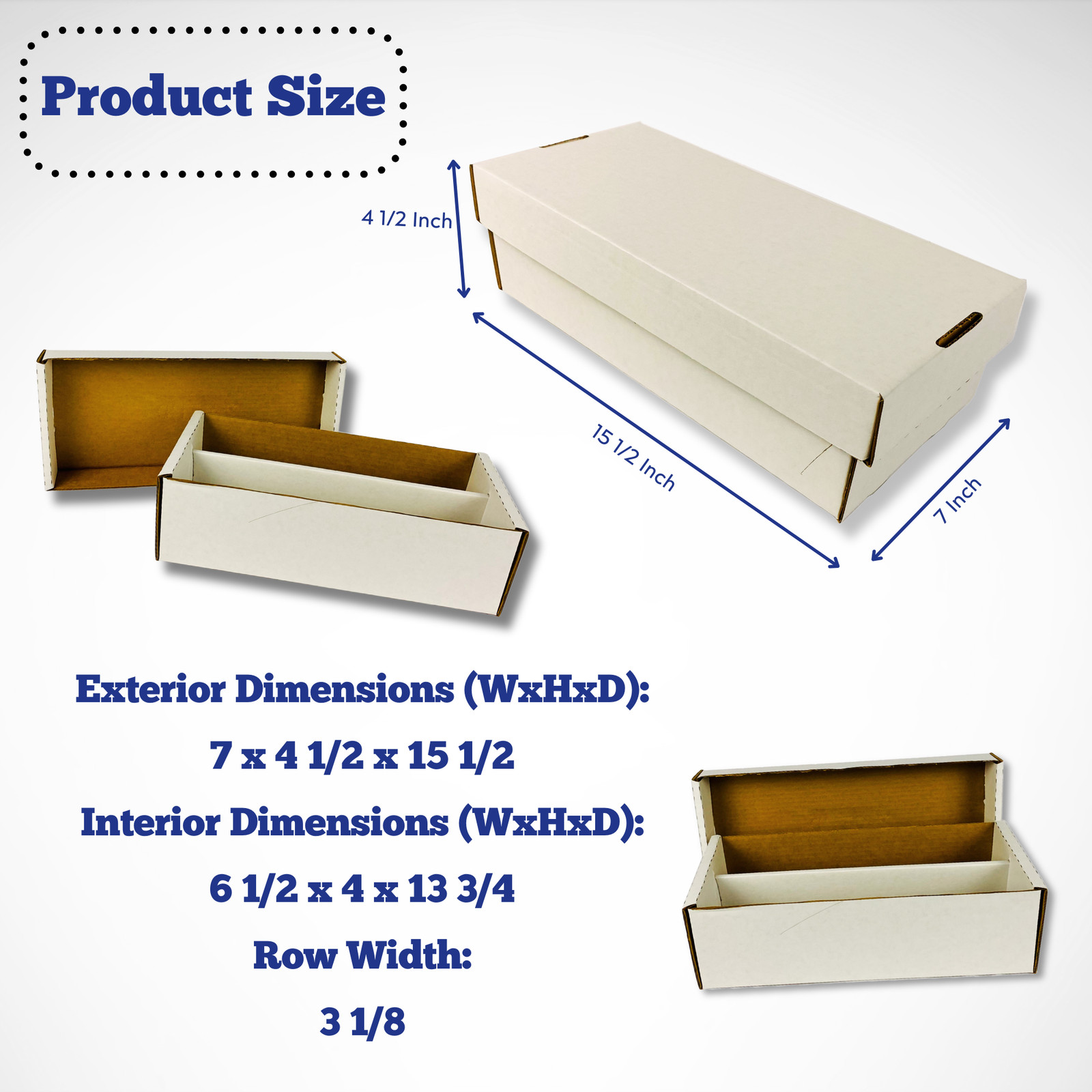 7-Pack • Max Pro Shoe 1600ct Trading Card Storage Box Holds Topload Made in USA