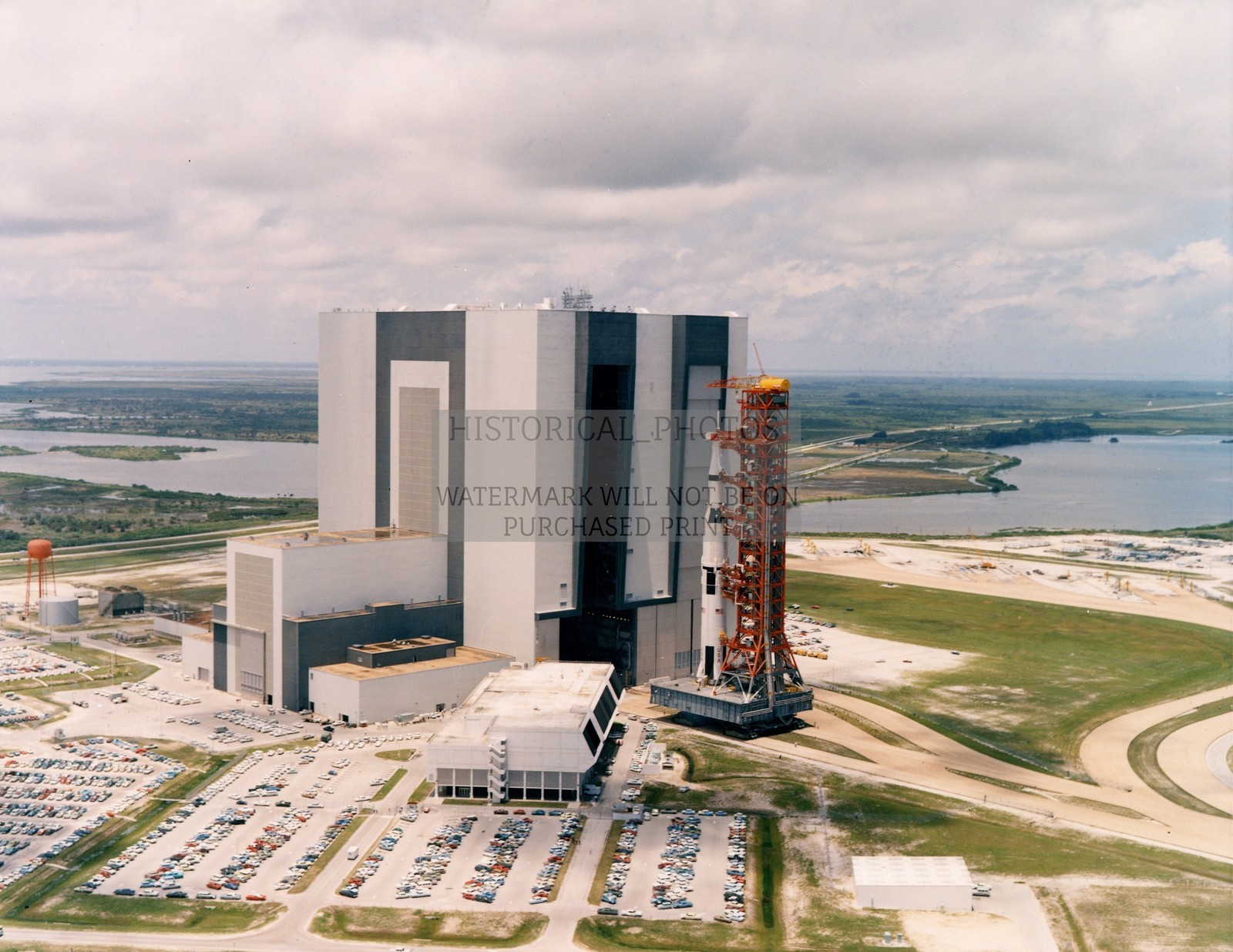 SATURN V ROCKET ROLLOUT FROM ASSEMBLY BUILDING APOLLO 11 1969 8.5X11 PHOTO