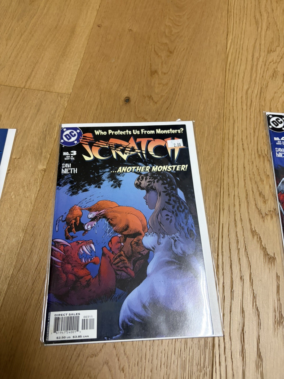 Scratch Comic Set 1-3-4-5 Lot Batman The Dark Knight vs Werewolf Sam Kieth art