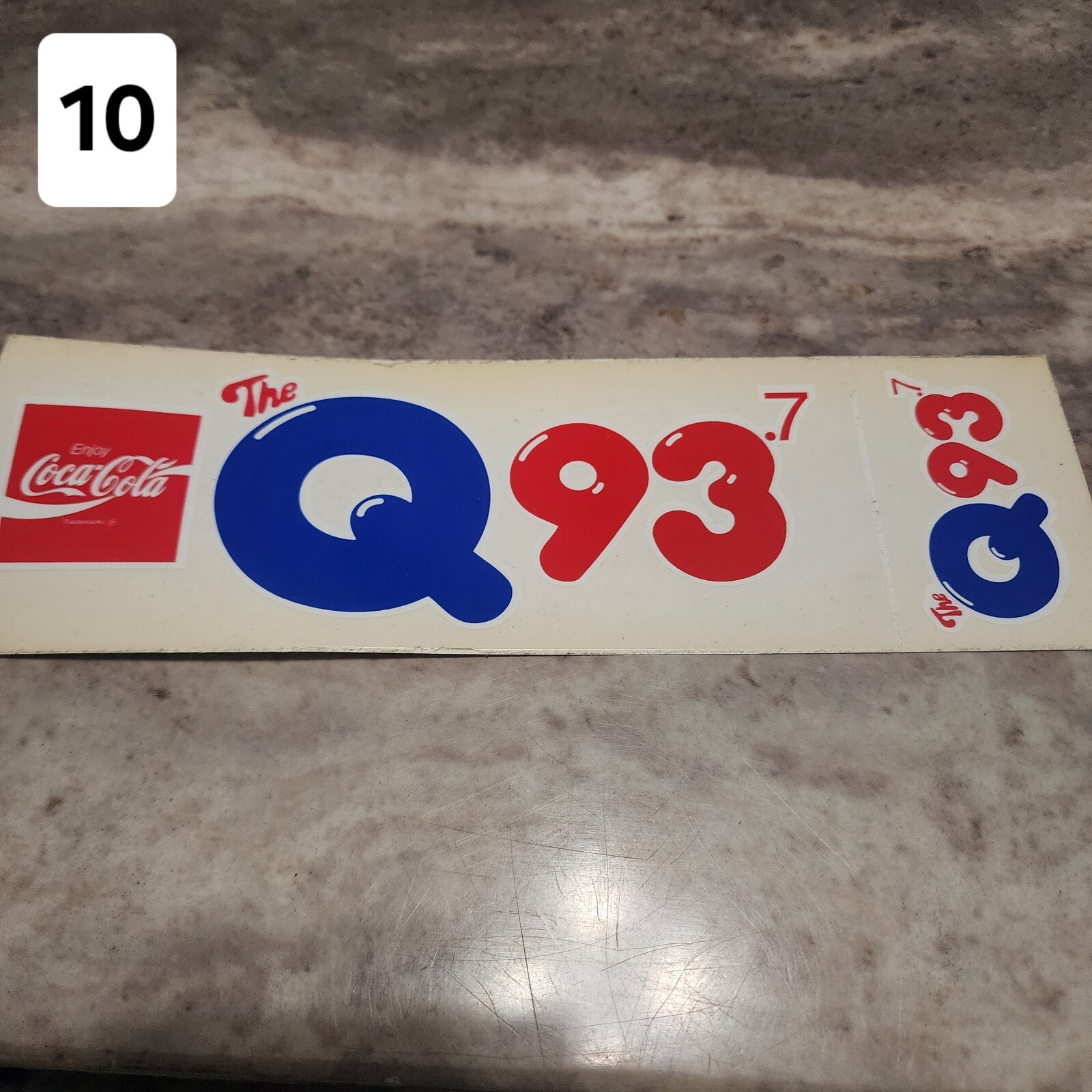 Classic ROCK 103, EAGLE, 96X Memphis Radio Station Stickers from 1980s-90s Era.