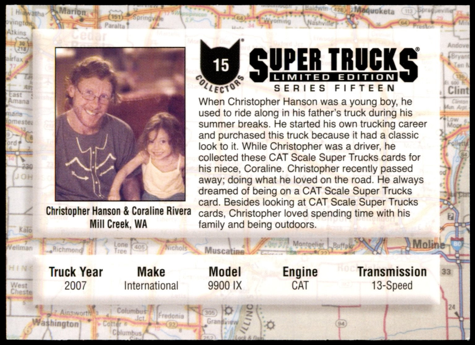 Cat Scale Super Trucks 2007 International 9900 IX Limited Edition #15