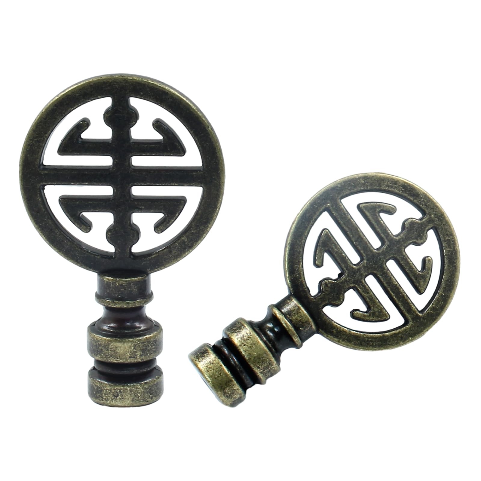 Lamp Finials 2 Pack Decorative Brass Finial Caps for Lamps