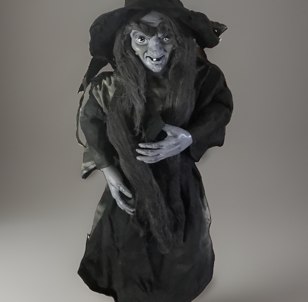 Halloween Tree Witch Tree Topper Table Shelf Art Decor 15” Z2