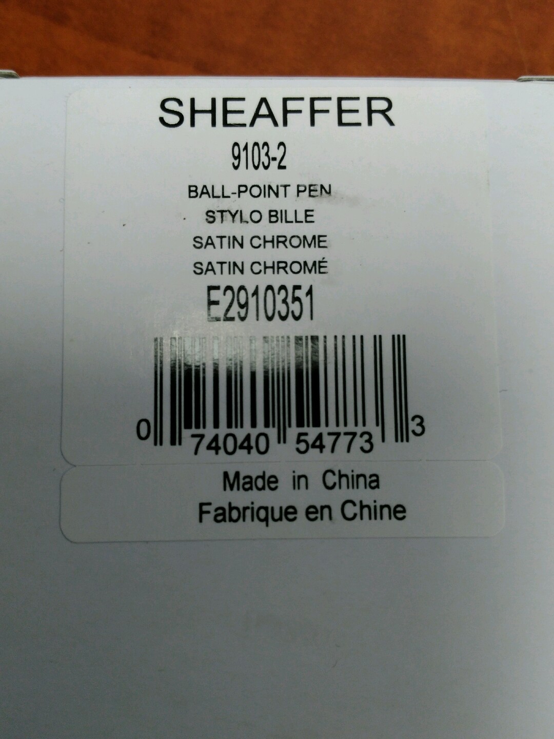Sheaffer Defini Ballpoint Pen Satin Chrome