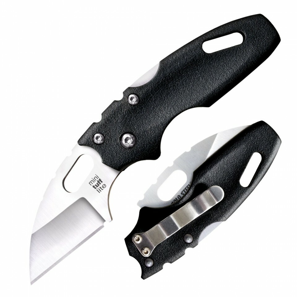 Cold Steel 20MT Mini Tuff Lite Tri-Ad Lock Black Griv-Ex Handle Plain Edge Knife