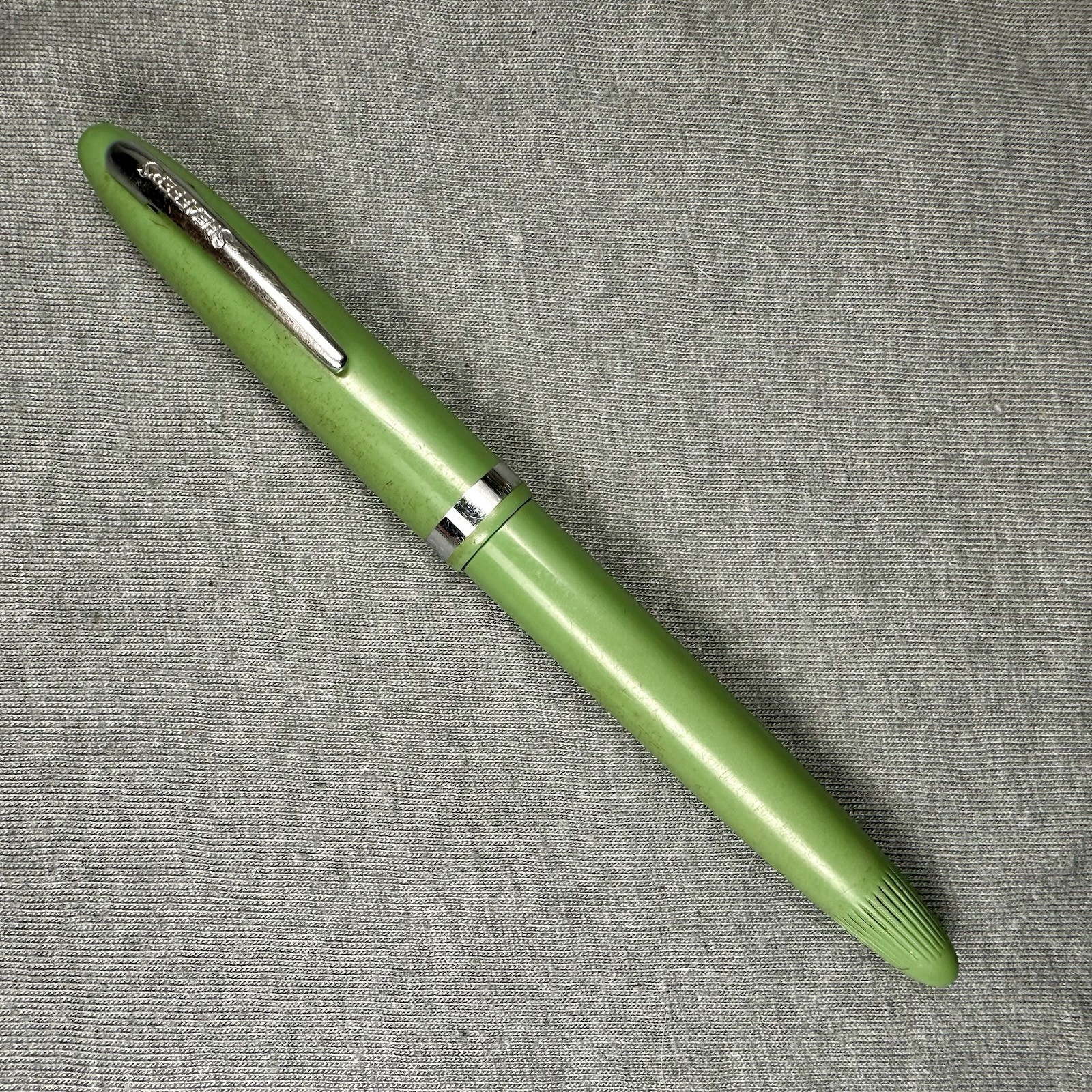 Sheaffer Cadet Fountain Pen Sage Green Touchdown Filler Semi-Flexible Fine Nib