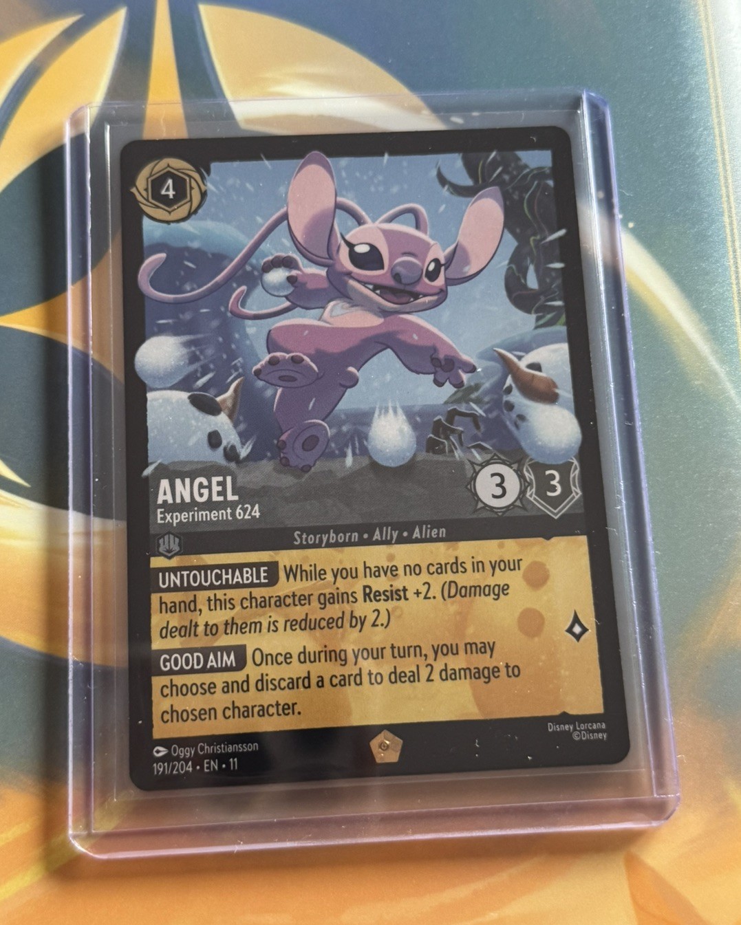 Disney Lorcana Winterspell Angel 191/204 Legendary Non Foil