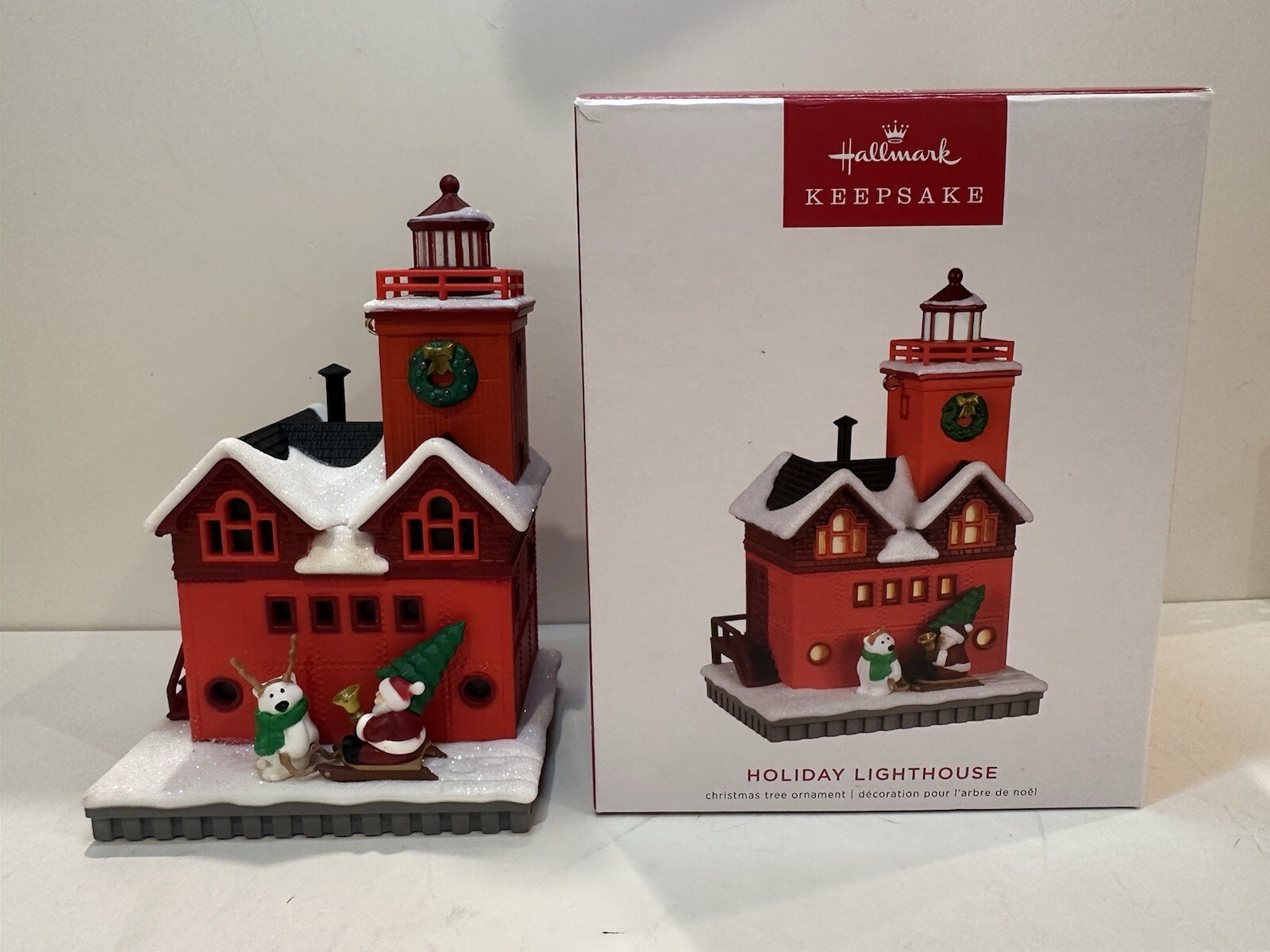 Hallmark Holiday Lighthouse Power Cord Needed Not Included Ornament 2022 NEW
