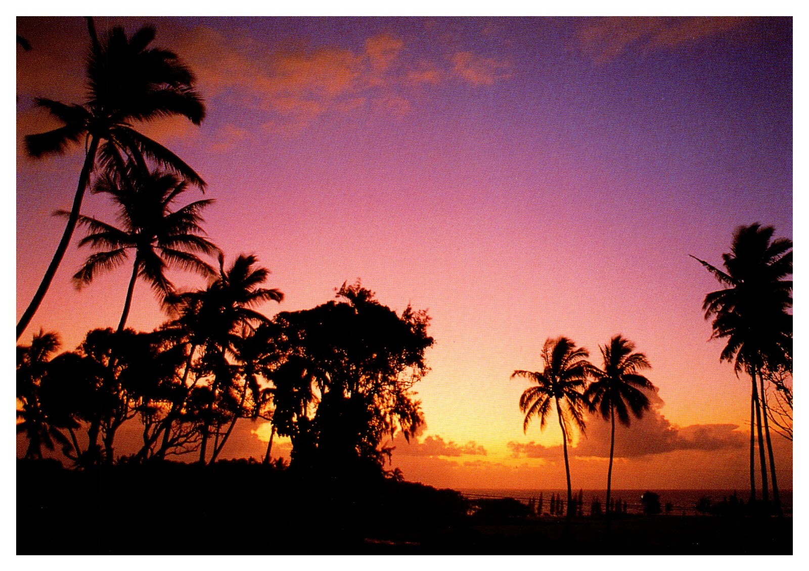 postcard Continental Hana Sunrise Maui Hawaii A5404
