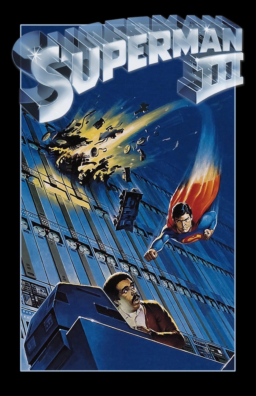 Superman III (1983) Movie Poster Print Wall Art Home Decor Vintage Film