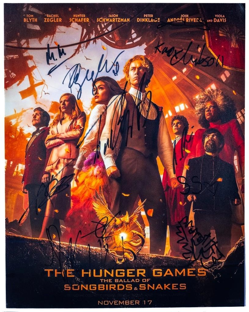 “The Hunger Games: Ballad of Songbirds & Snakes” 11 Cast-Signed 11×14 Poster ACG