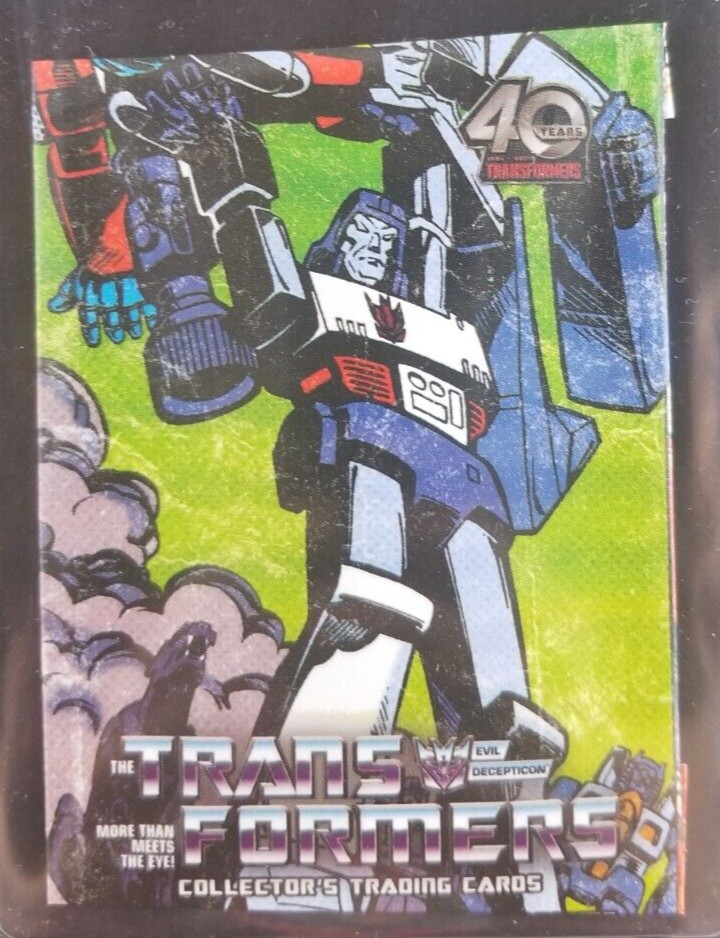 Transformers 2025 EMPTY Card Wrapper