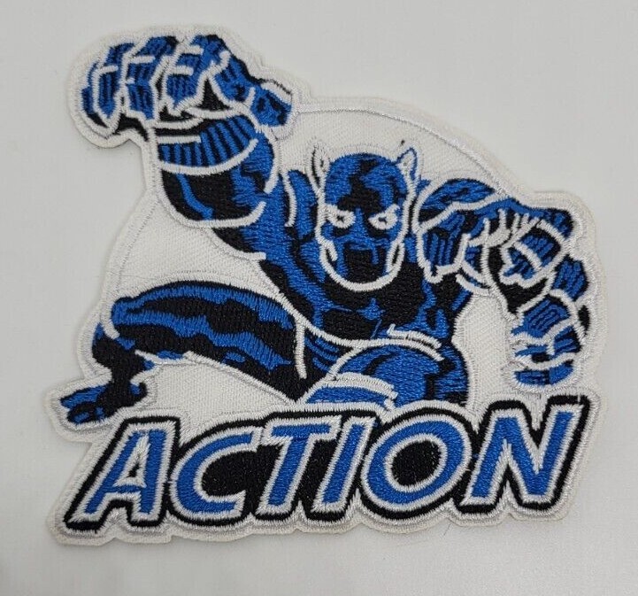 Black Panther Action Patch approximately 3 3/4 inches wide 3 1/2 inches tall